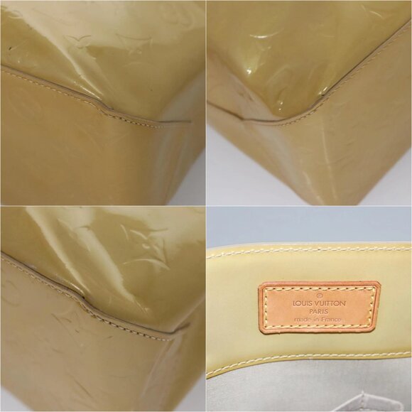 LOUIS VUITTON Monogram Vernis Reade MM Hand Bag Beige M91141 LV Auth sw134 - Picture 15 of 15